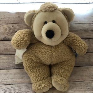 1985 Matchbox NEED-A-LITTLES BEAR Baby Plush Bare Bottom Rattle Blanket VINTAGE